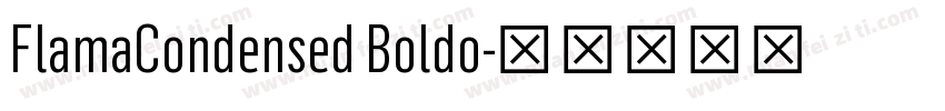 FlamaCondensed Boldo字体转换